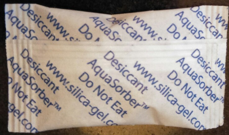 AquaSorber desiccant silica gel sachet